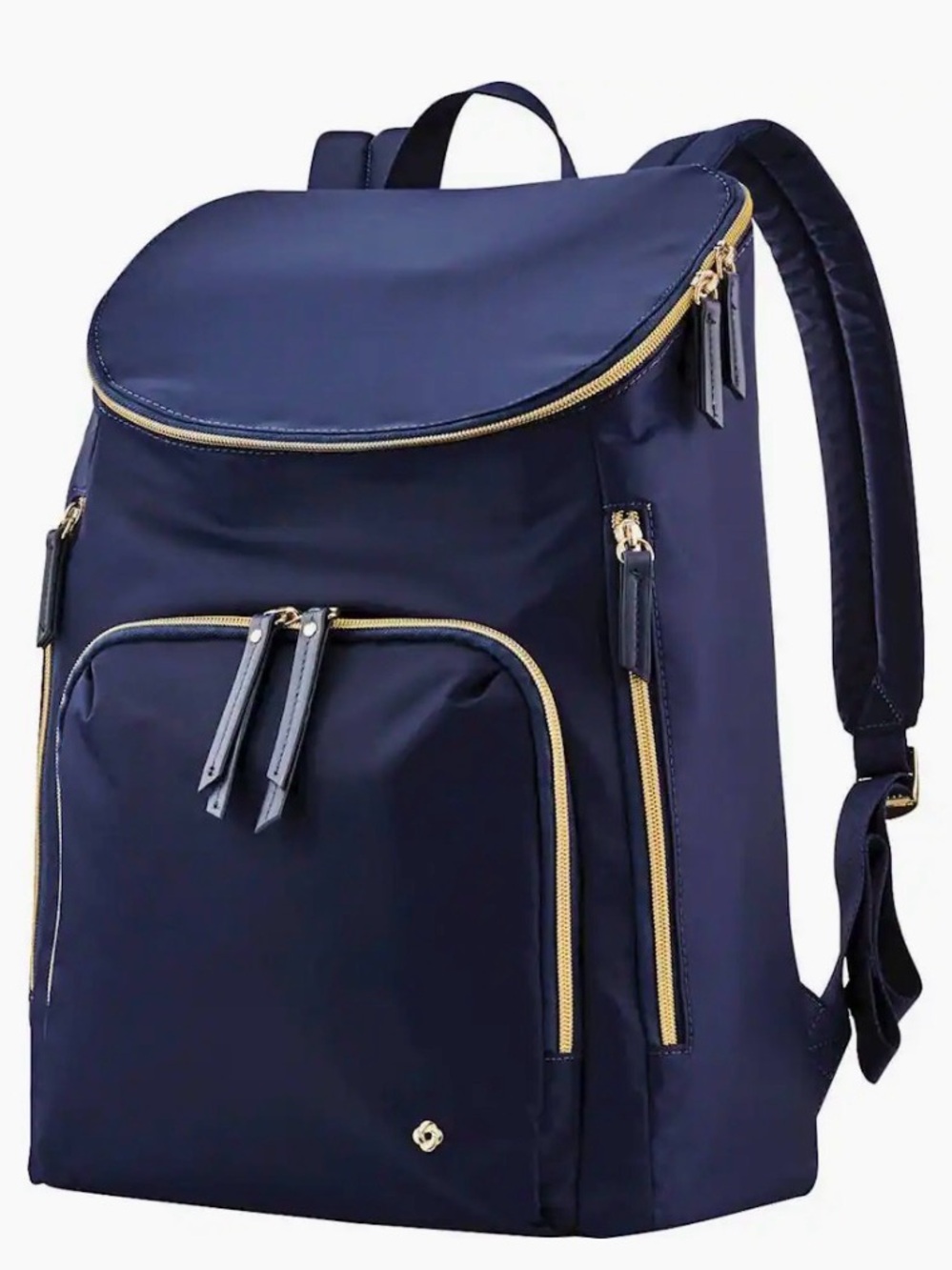Samsonite Black Backpack with Gold Zippers